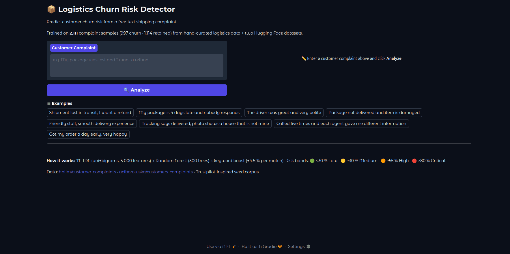 Churn Risk Detector — Machine Learning Engineer