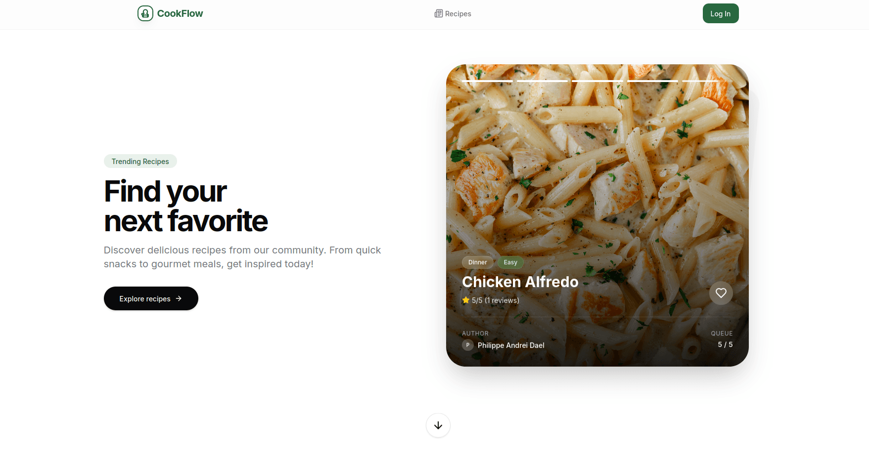 CookFlow — Full-Stack Developer