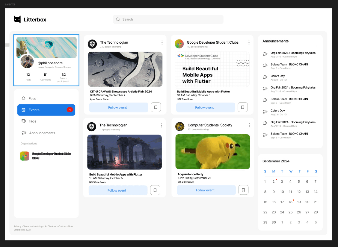 Litterbox Community — Backend & Frontend Engineer