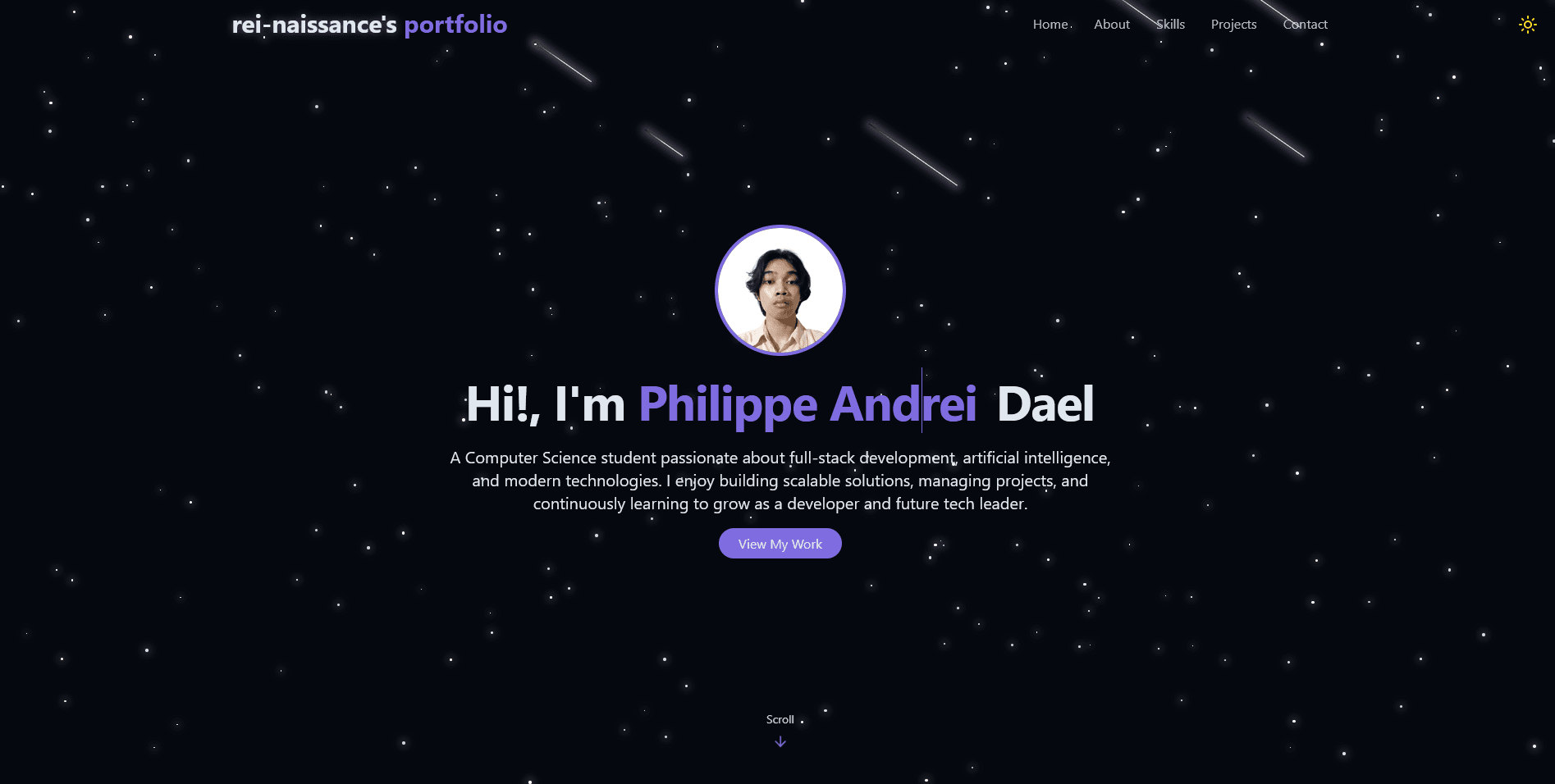 Interactive Portfolio (Vite) — Frontend Engineer